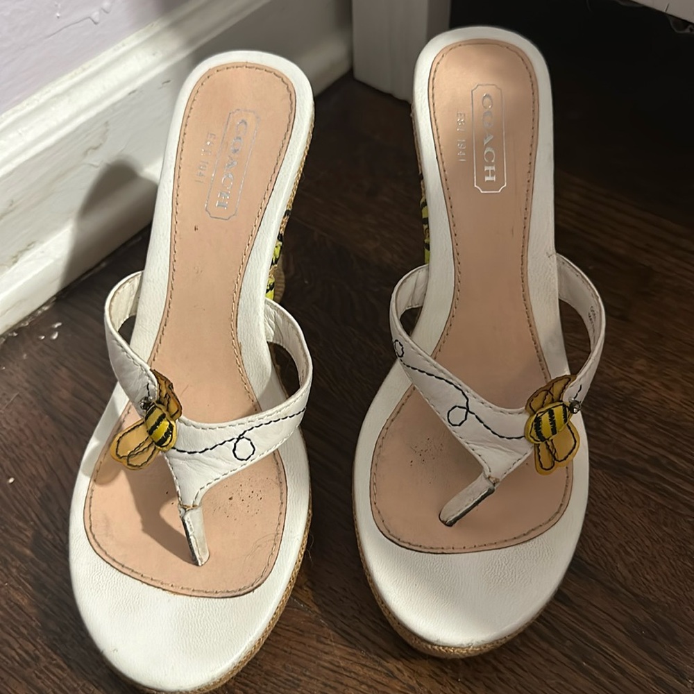 Coach platform sandals